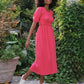 Midi Knit Dress _ 143343 _ Pink