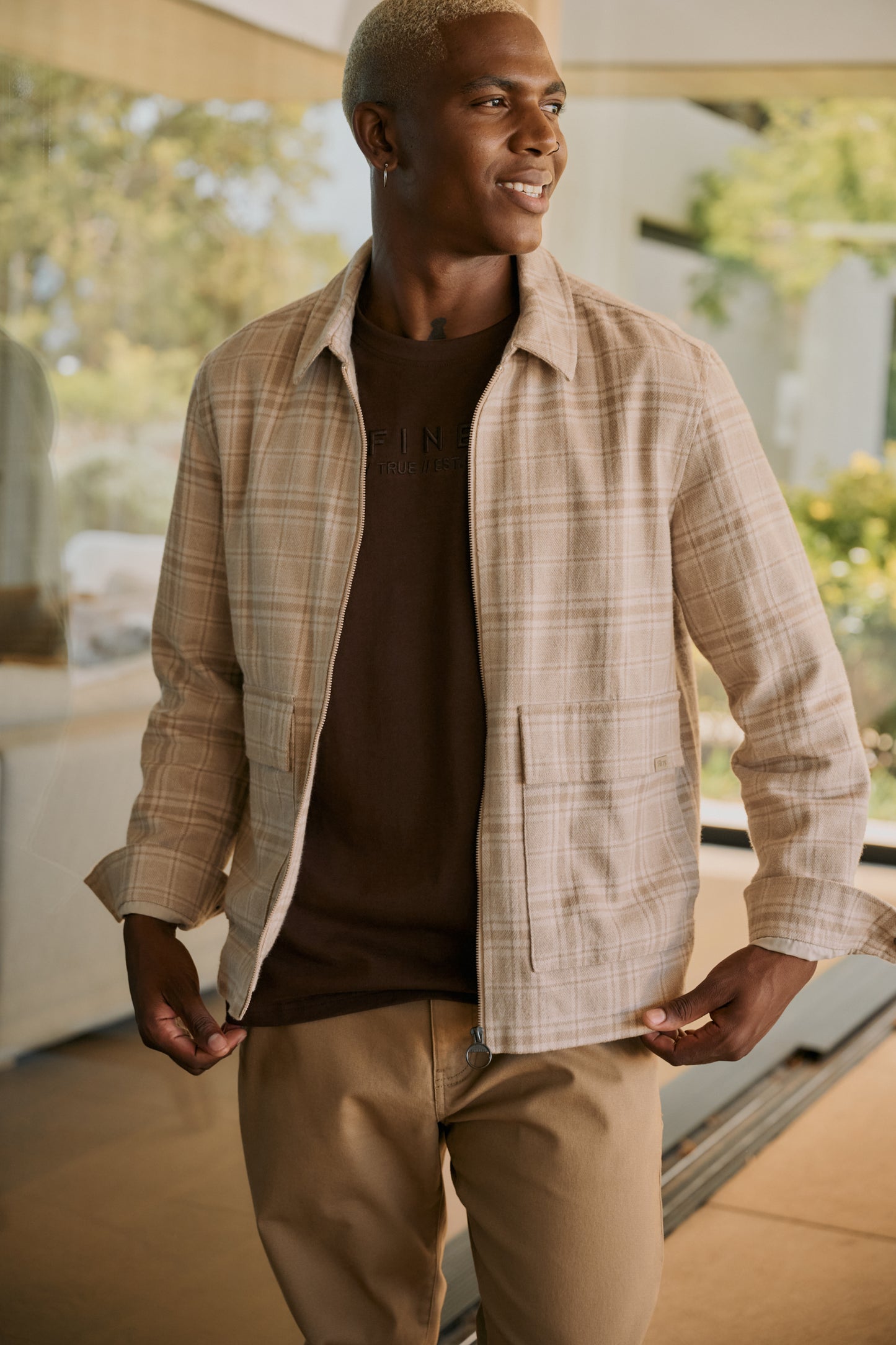 Check Natural Jacket _ 157555 _ Natural