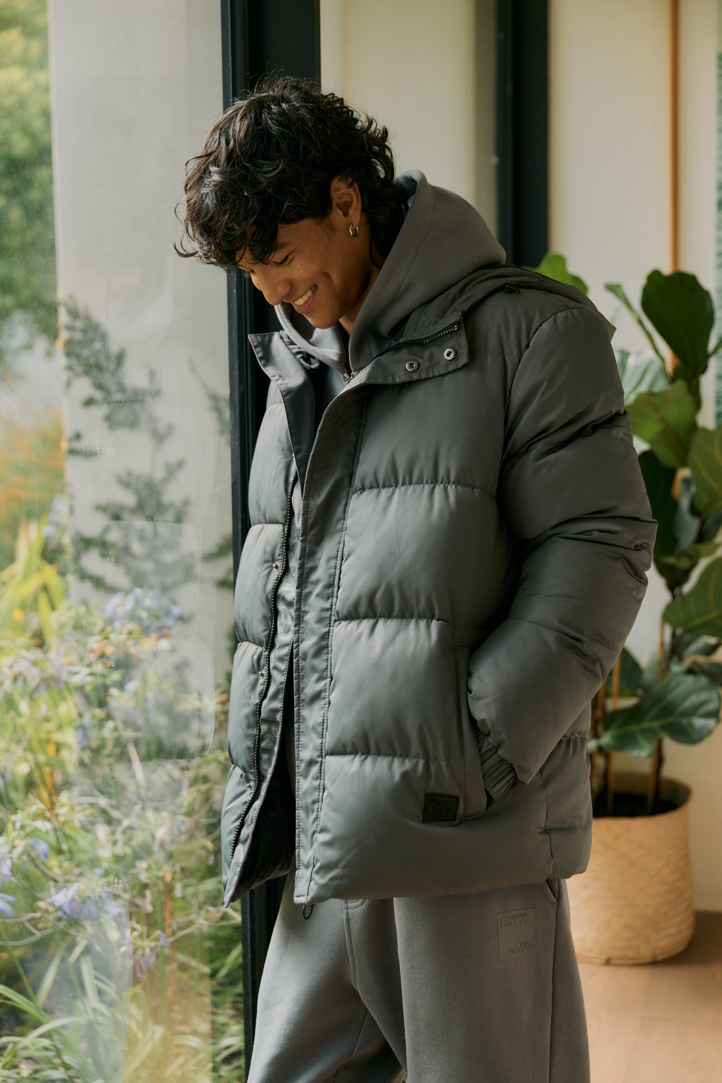 Puffer Jacket _ 157850 _ Charcoal