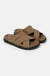 Cross Strap Slide Sandals