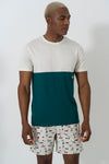 Branded Two Tone T-Shirt