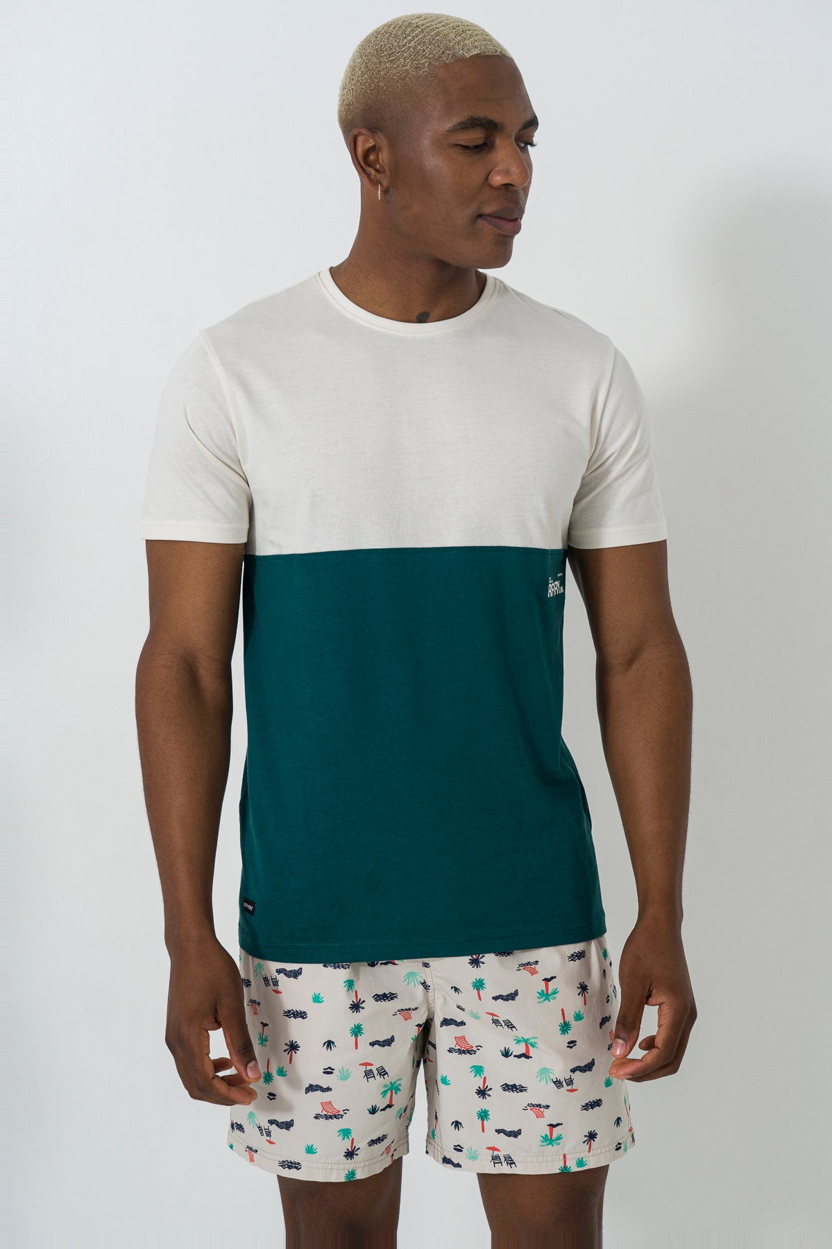 Branded Two Tone T-Shirt