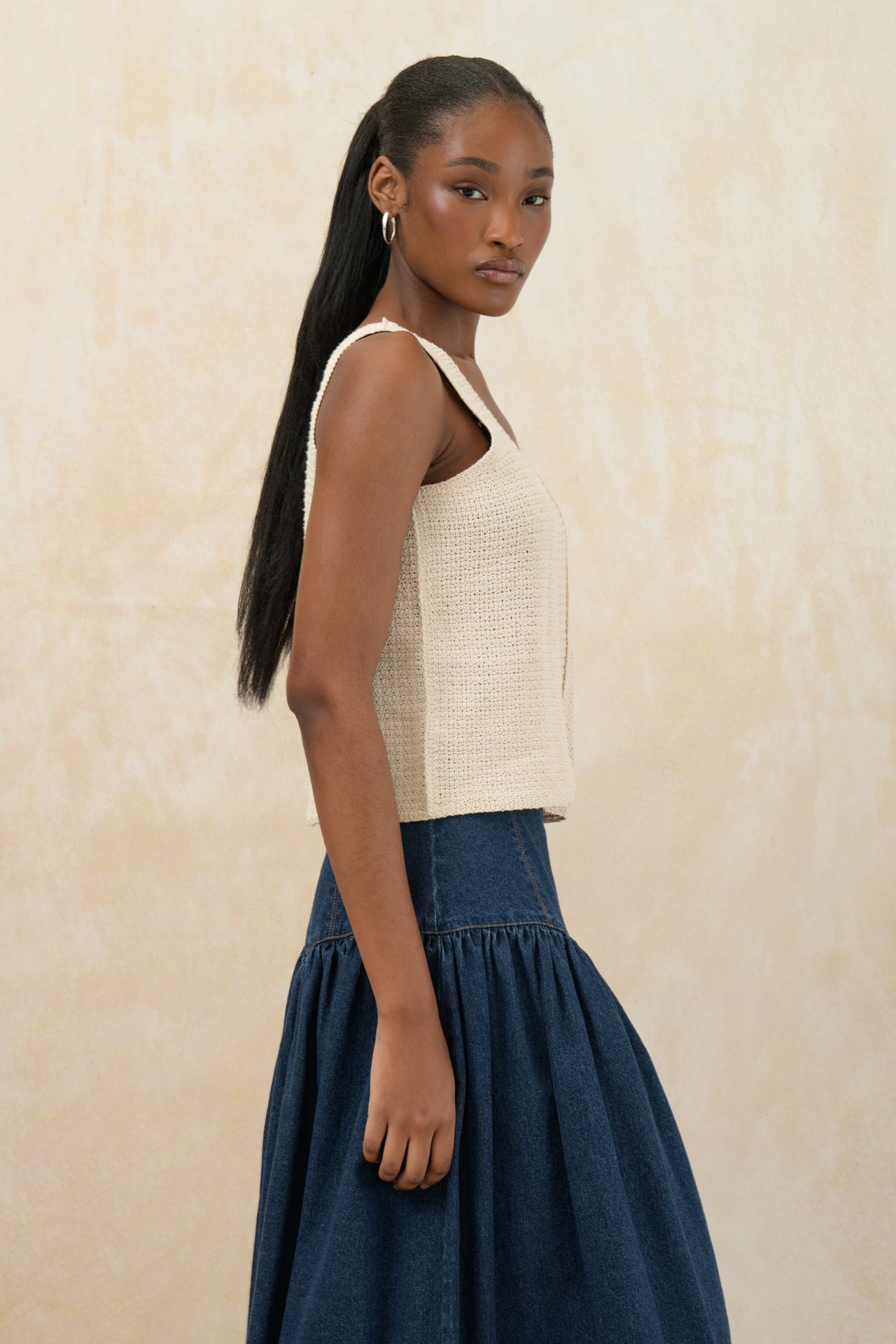 True Knit Square Neck Top