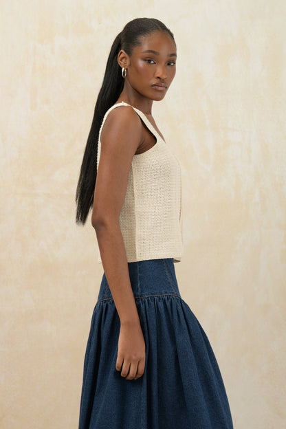True Knit Square Neck Top