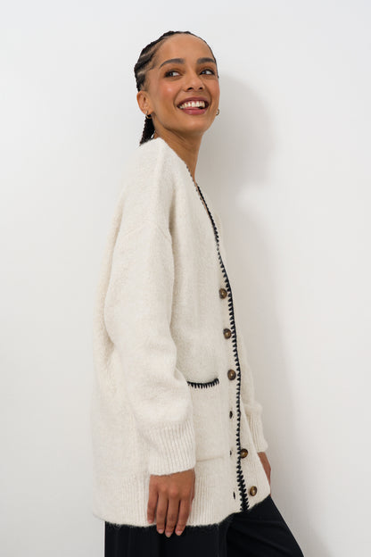 Contrast Stitch Cardigan