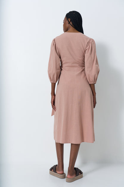 Wrap Midi Dress
