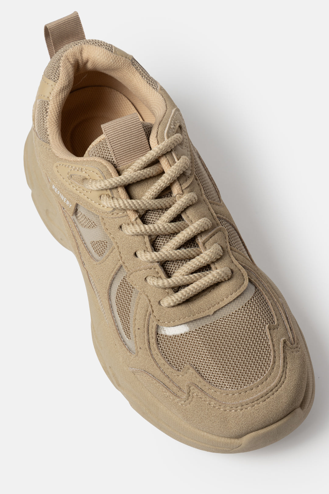 Chunky Mesh Suede Sneakers