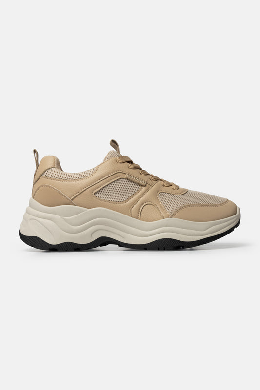 Mesh Panel Platform Sneakers