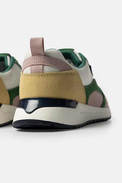 Multi-paneled Runner Sneakers