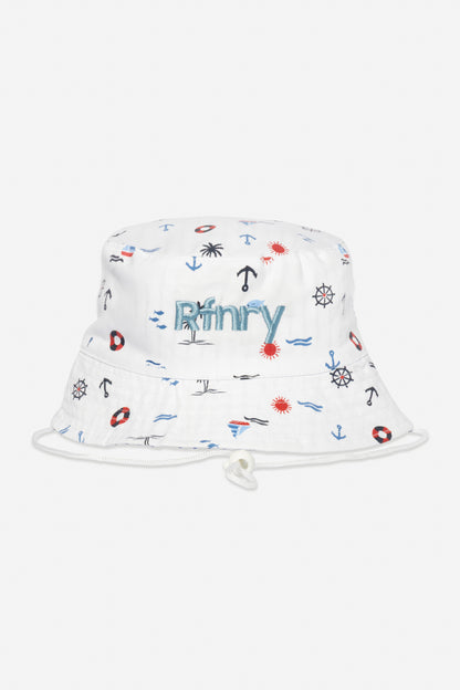 Boys Seersucker Bucket Hat