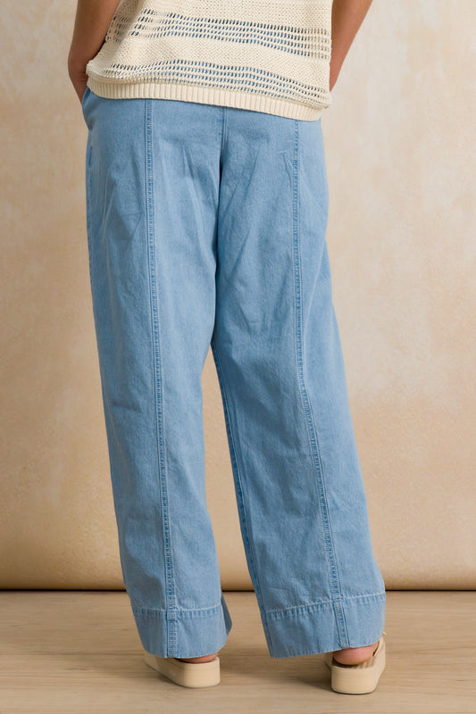 Denim Pull-On Pants