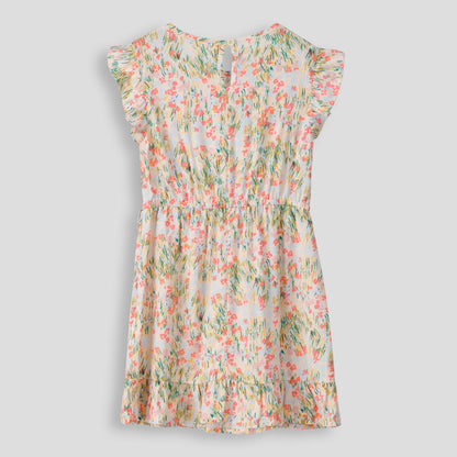 Girls Mock Wrap Dress