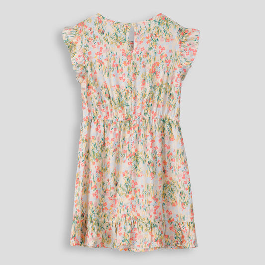 Girls Mock Wrap Dress