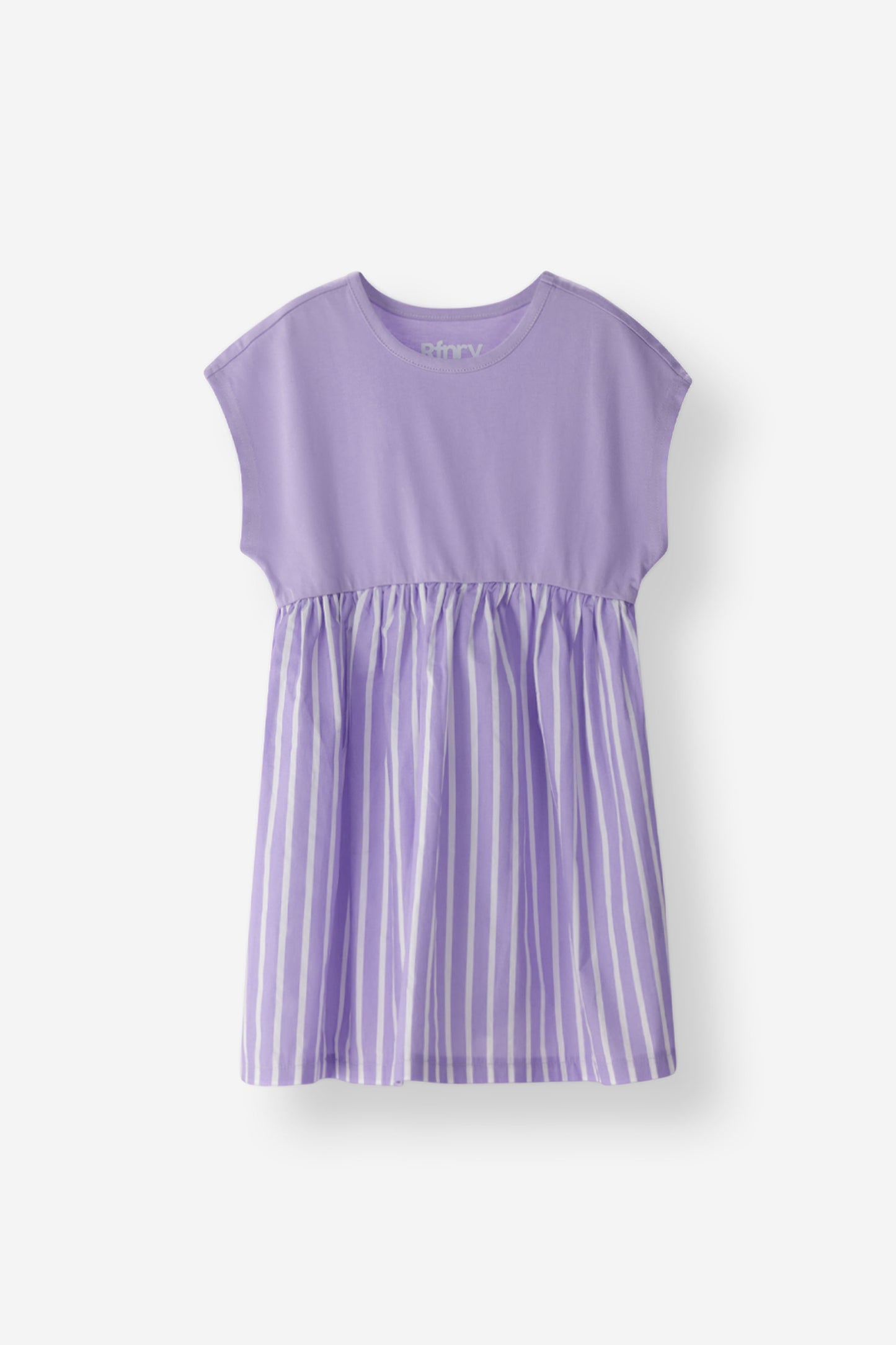 Relaxed Fit Striped Panel Dress
