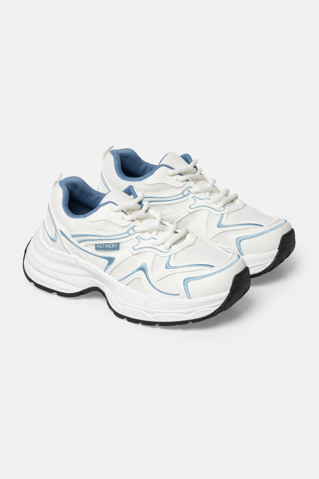 Mesh Overlay Chunky Sneakers