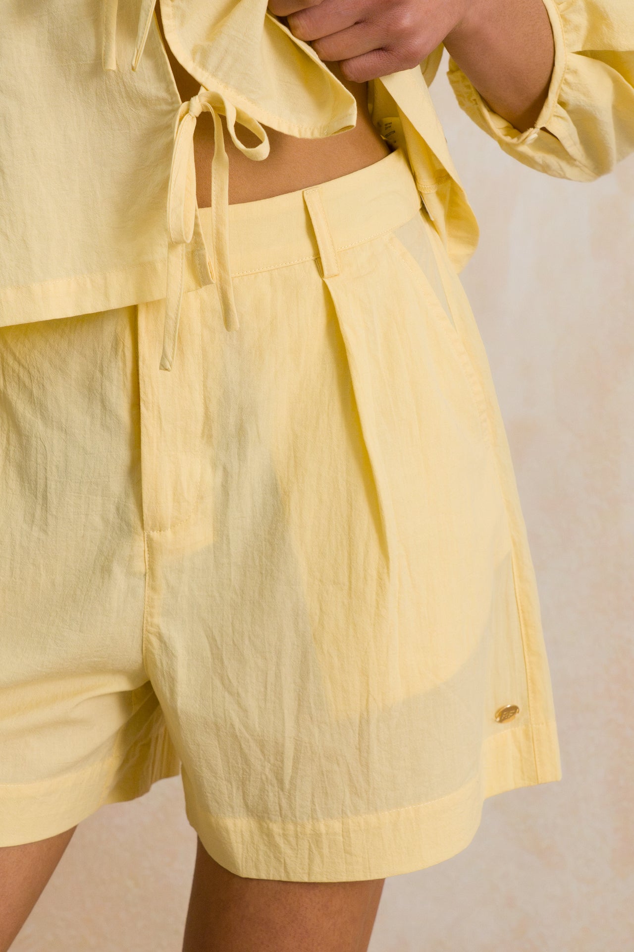 Relaxed Pleated Shorts