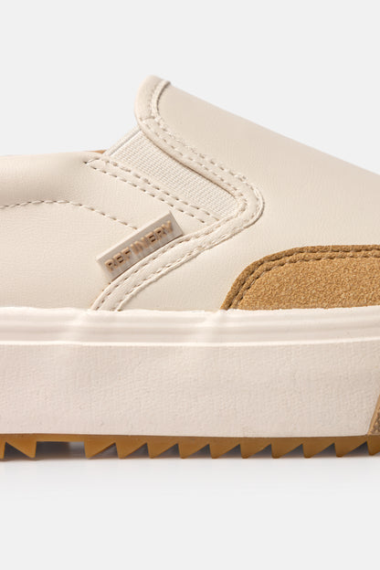 Two-Tone Slip-on Sneakers