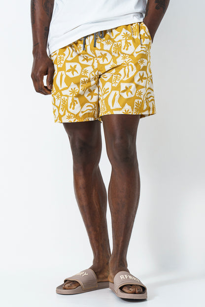 Abstract Pool Shorts