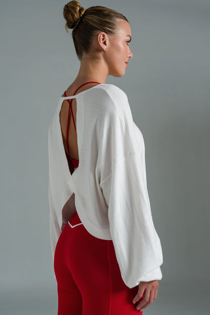 Cross-back Knitwear Jumper