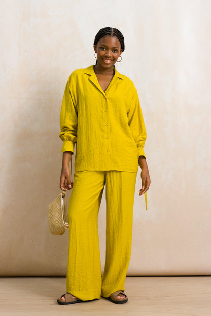 Wide Leg Elasticated Waist Pants