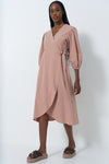 Wrap Midi Dress