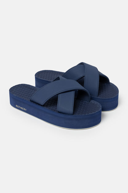 Platform Cross Strap Sandals