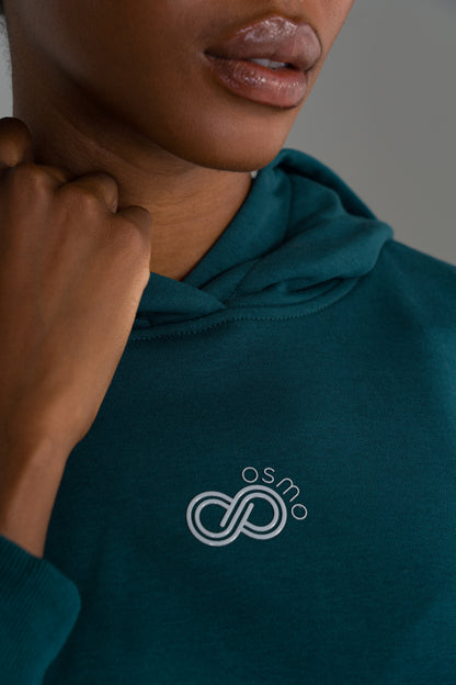 Cropped Fleece Hoodie