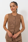Suede Waistcoat