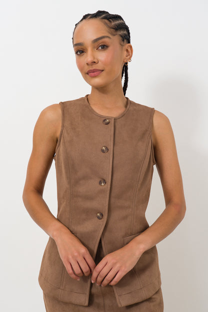 Suede Waistcoat