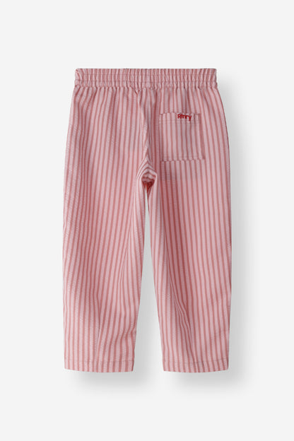 Relaxed Fit Stripe Crop Pant