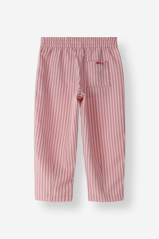 Relaxed Fit Stripe Crop Pant