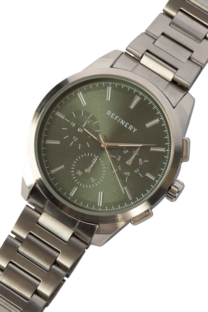 Chunky Metal Watch Silver