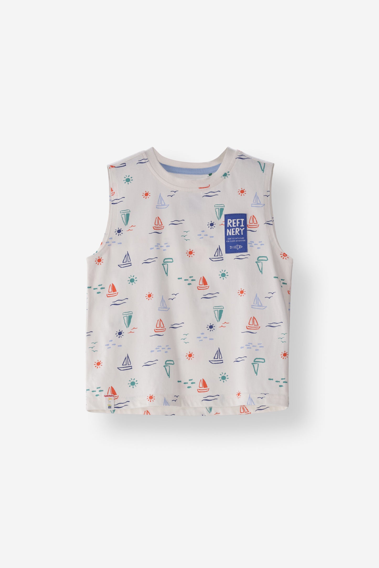 Regular Fit Sailboat Print Tank