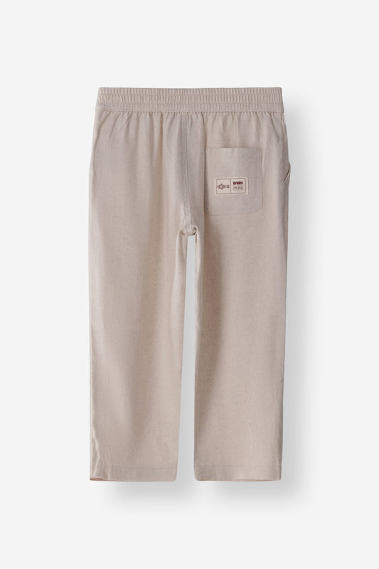 Regular Fit Linen Blend Pant