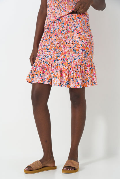 Shirred Skirt