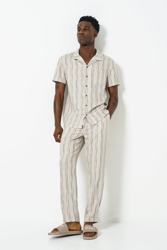 Pinstripe Shirt - Cement