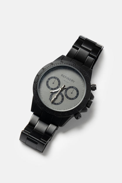Black Chronograph Watch