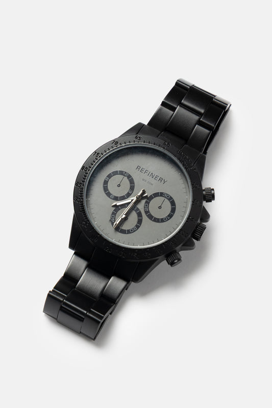 Black Chronograph Watch