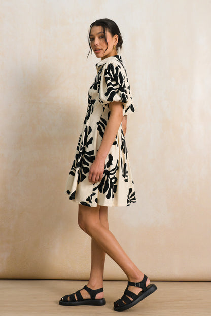 Short Printed Shirt Dress