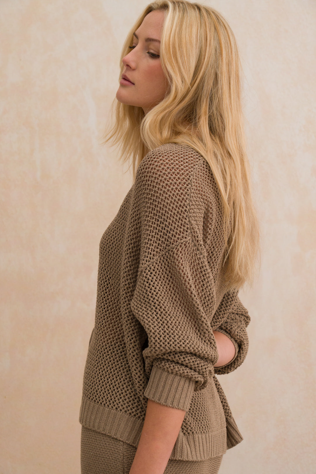 Relaxed Fit Tie Cardigan