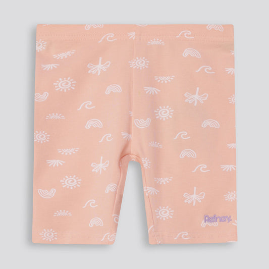 Girls Cycle Shorts Peach