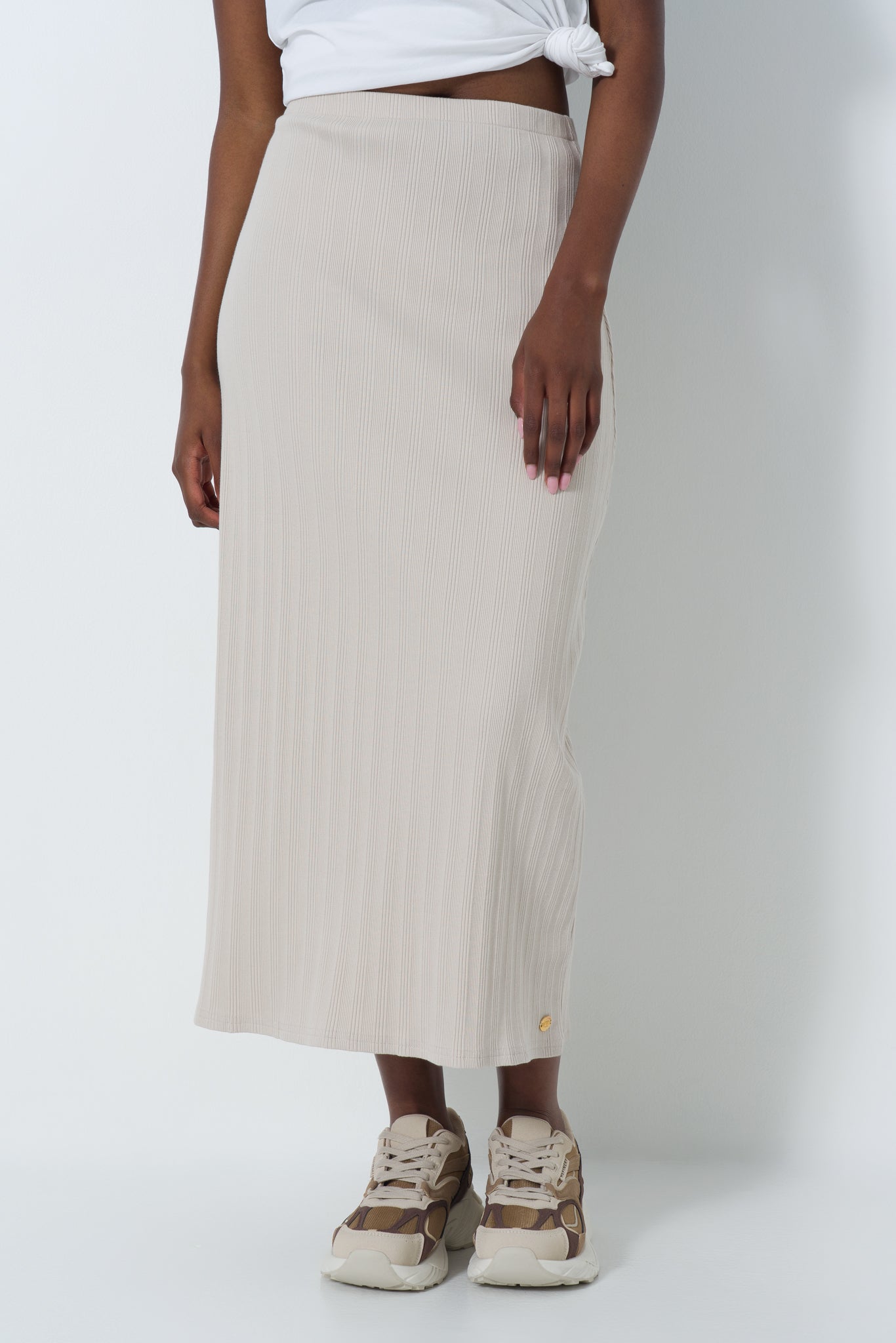 Column Ribbed Skirt