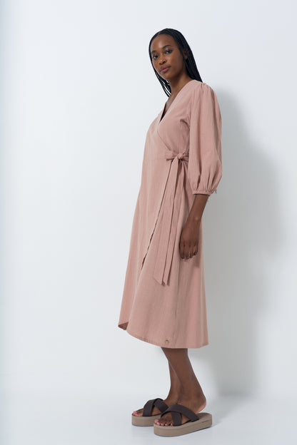 Wrap Midi Dress