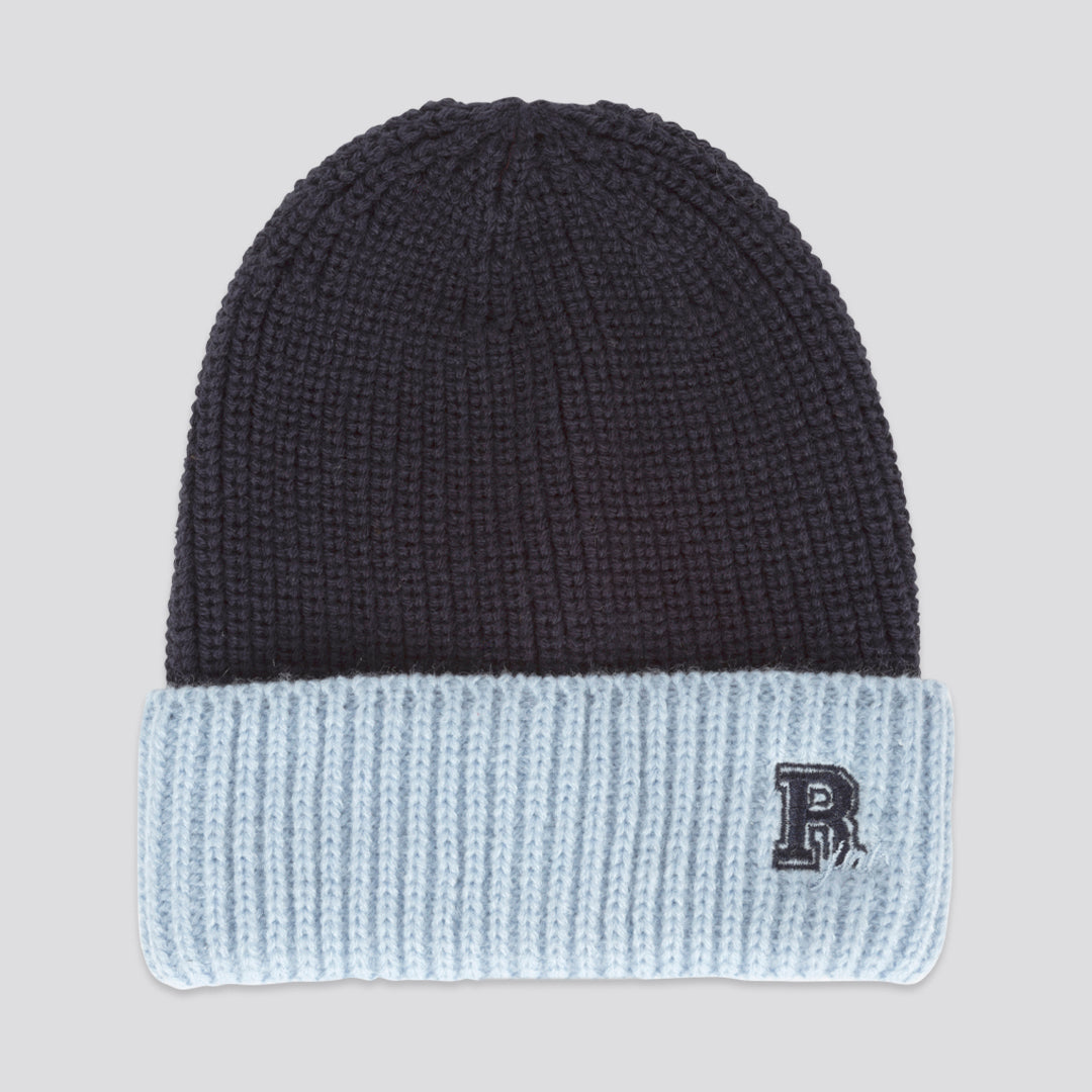 Boys Blue Ribbed Beanie
