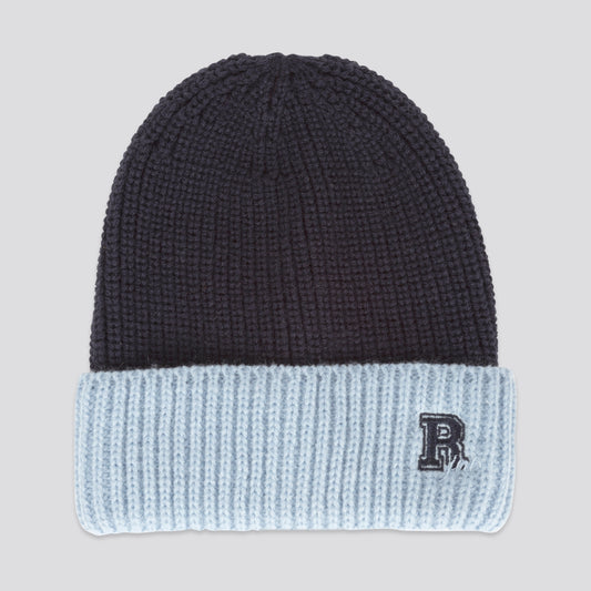 Boys Blue Ribbed Beanie