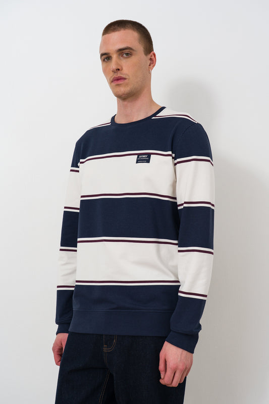 Striped Crew Sweat