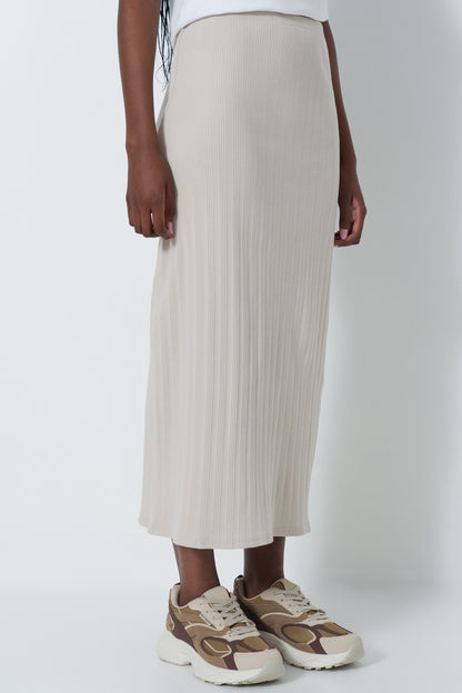 Column Ribbed Skirt