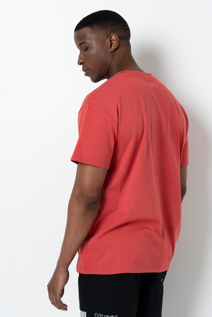 Oversized Pocket T-Shirt - Red