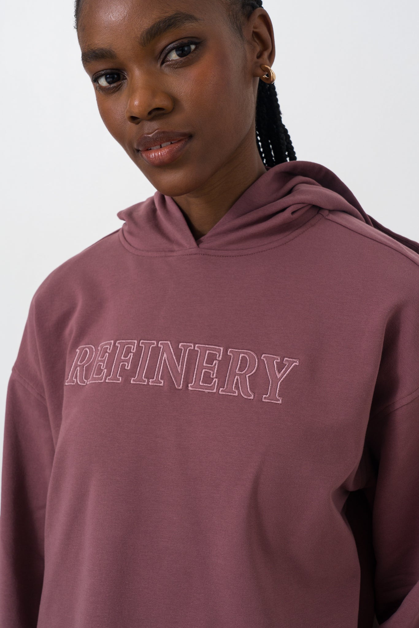 Mauve Logo Hooded Sweatshirt