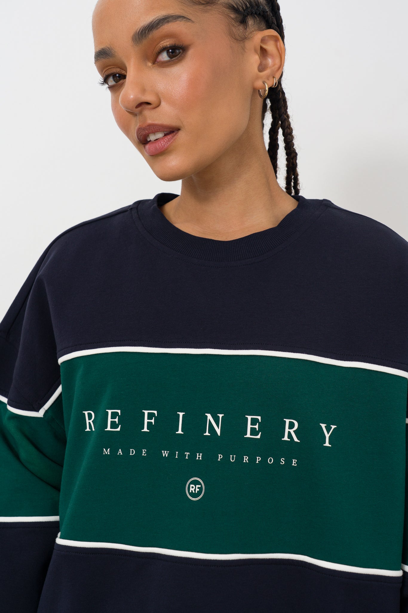 Colourblock Crew Sweater